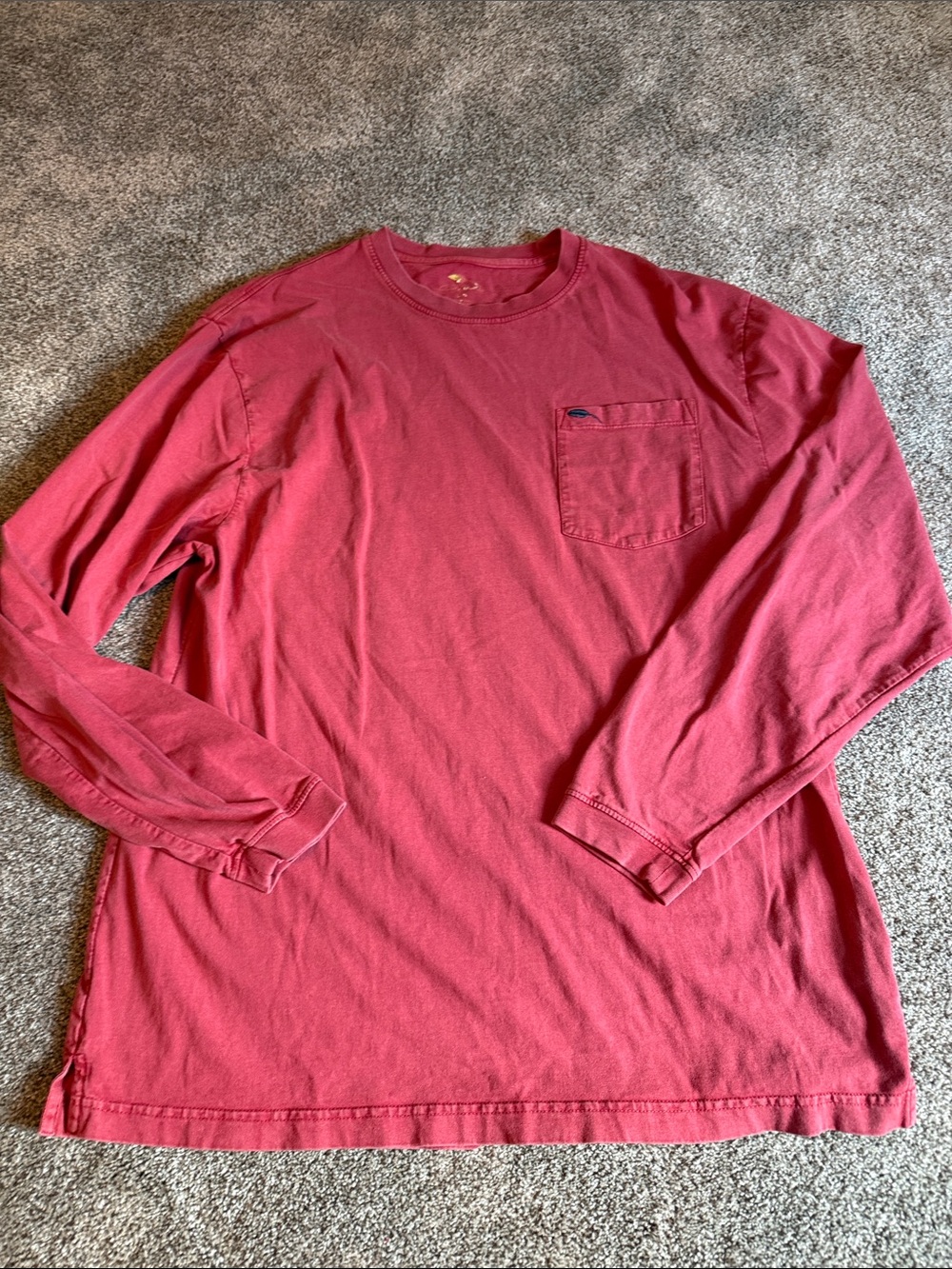 Bob Timberlake Long Sleeve Pocket T-Shirt - Red -
